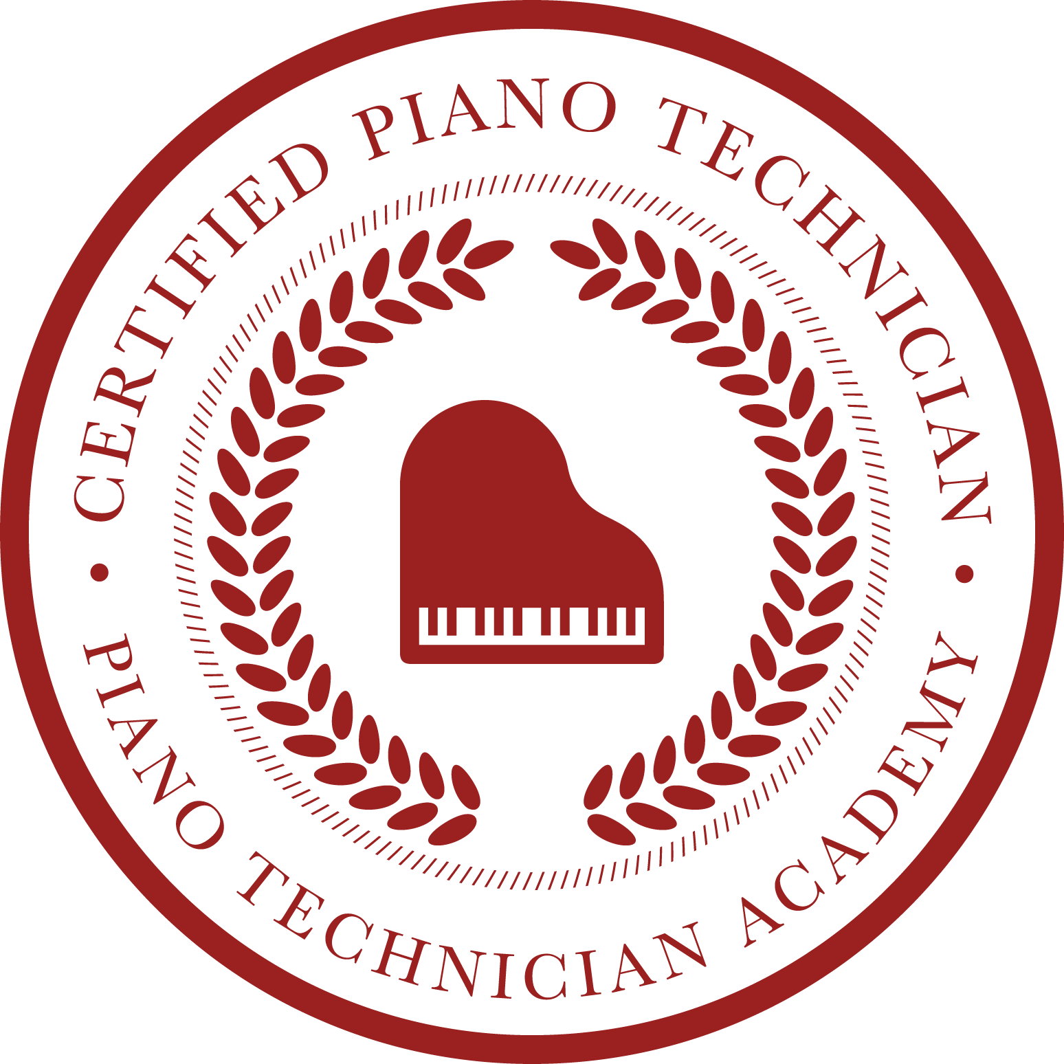 Piano Technician Academy certified piano technician seal
